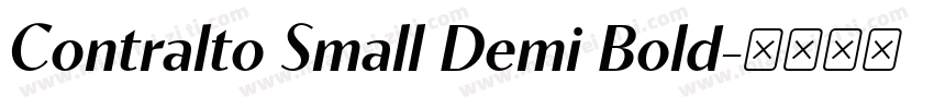 Contralto Small Demi Bold字体转换